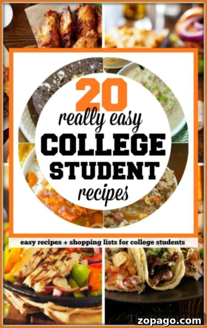 Cookbook for college students with 20 easy recipes to choose from. Cooking in a dorm room has never been easier! #cookbook #collegestudents #dormroom #college #healthy #recipes #easy #instantpot #pressurecooker #student #printable #free cookbook for college students