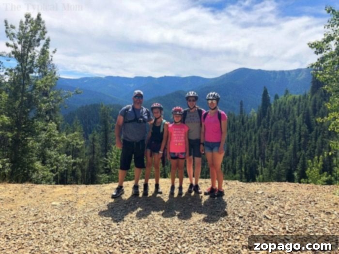 Views of the Hiawatha bike trail are here from a family who travels together a lot! North of Couer d'Alene this is an epic bike ride you have got to take. #hiawatha #bike #trail #route #pictures #video #idaho #best #couerdalene #north Family Taking a Break on the Hiawatha Trail Trestle