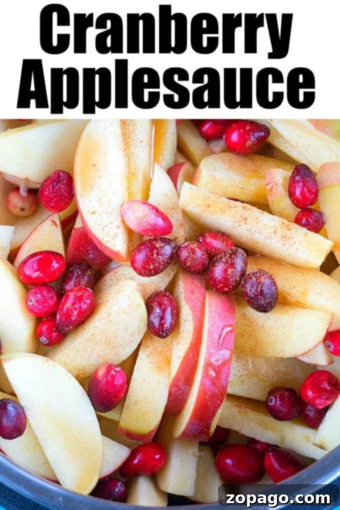 Cranberry applesauce. #cranberry #applesauce Homemade Instant Pot Cranberry Applesauce