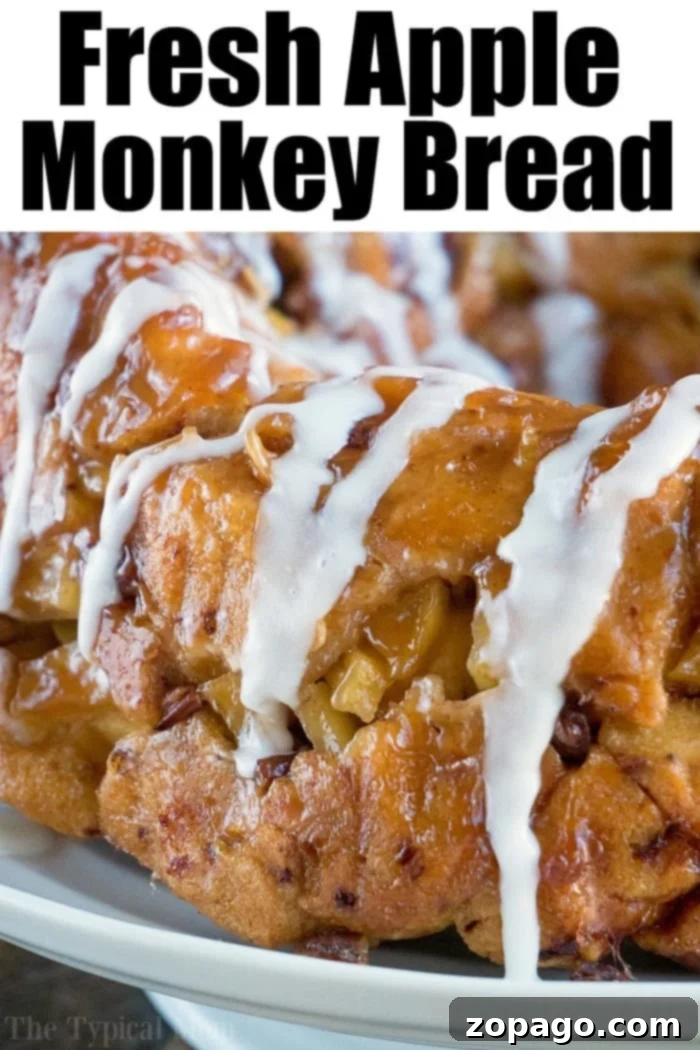 Sweet and sticky apple monkey bread, perfect for sharing. Apple Monkey Bread