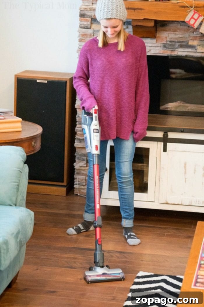Essential Cleanup Tool for DIY Shiplap Projects Cordless handheld vacuum, ideal for DIY project cleanup