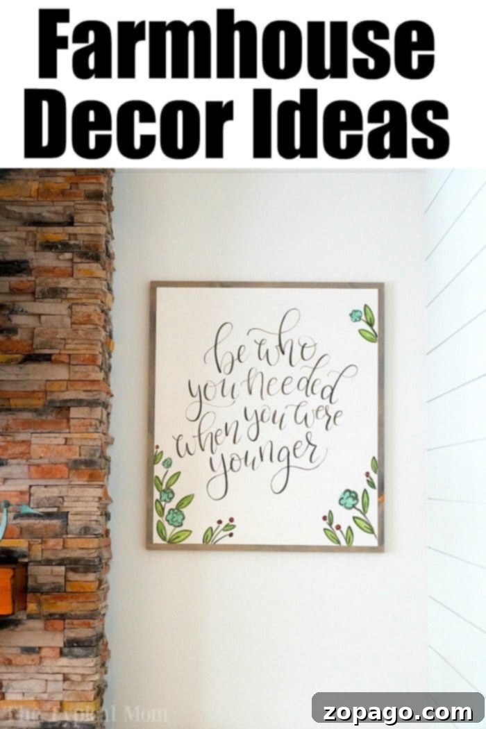 Personalized Farmhouse Home Decor for Living Room Custom farmhouse wall decor with a personalized quote above the couch