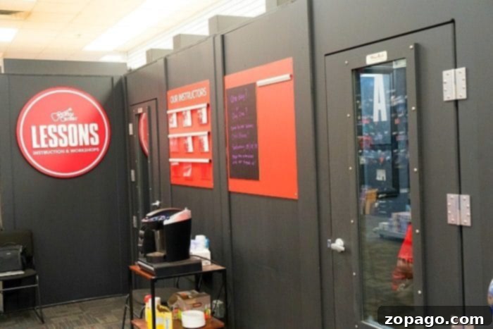 Achieve Musical Milestones: Celebrate Progress with Guitar Center Lessons A student happily playing a guitar, showcasing the rewarding experience of music education at Guitar Center.