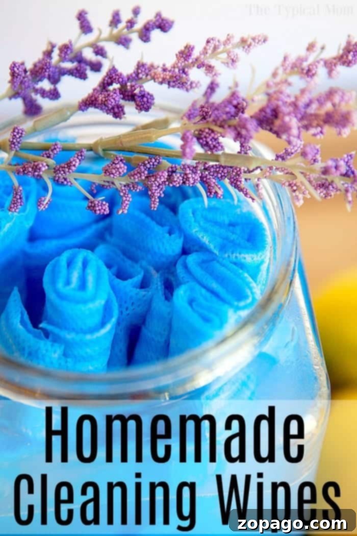 Artisan Fizz & Relaxation 2 Various homemade cleaning products, including DIY cleaning wipes, showcasing natural alternatives.