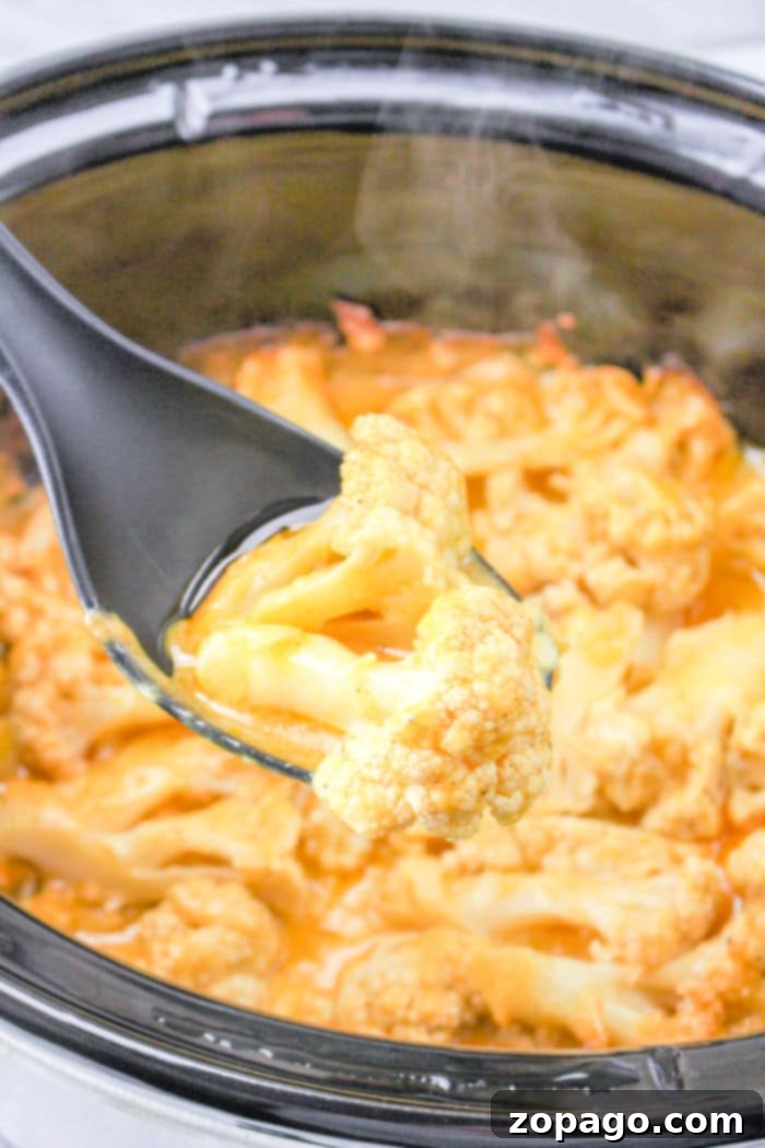 Easy Slow Cooker Sides 4 Creamy slow cooker cheesy cauliflower, a comforting vegetable side dish