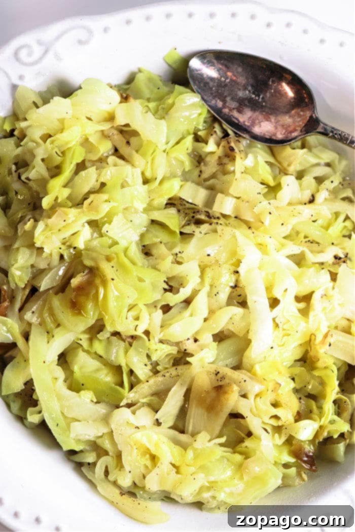 Effortless Slow Cooker Sides 5 buttered cabbage