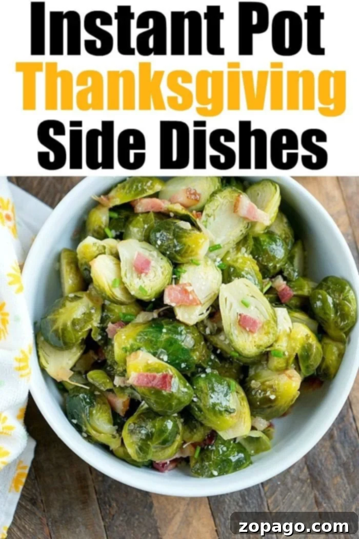 A Thanksgiving feast spread with various Instant Pot dishes, showcasing convenience and flavor.
