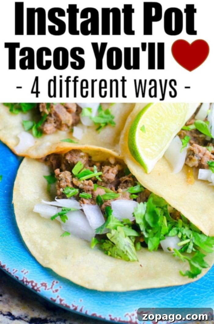 Instant Pot Taco Magic 7 A vibrant platter of Instant Pot Tacos