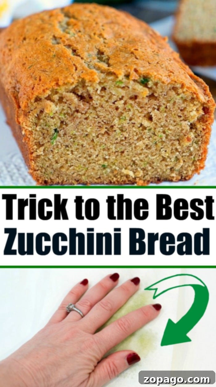 A freshly baked loaf of the best zucchini bread, boasting a beautiful golden-brown crust and a perfectly moist interior, symbolizing the ultimate homemade sweet bread.