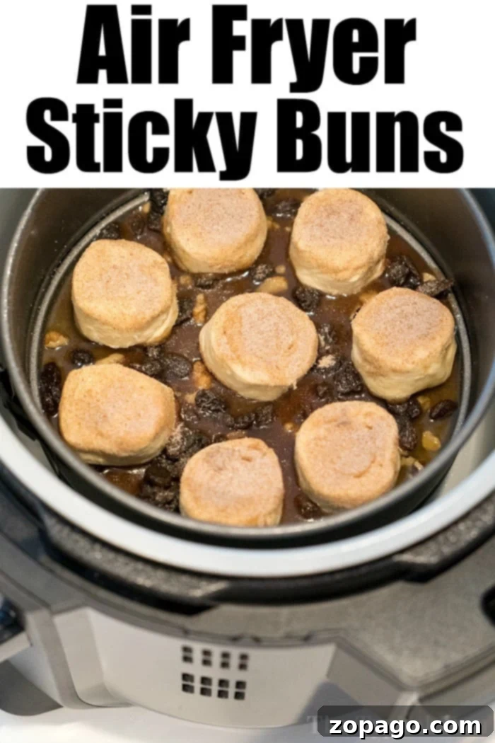 Festive Christmas Brunch Creations 5 Golden brown air fryer cinnamon rolls, perfect for a quick and delicious Christmas breakfast.