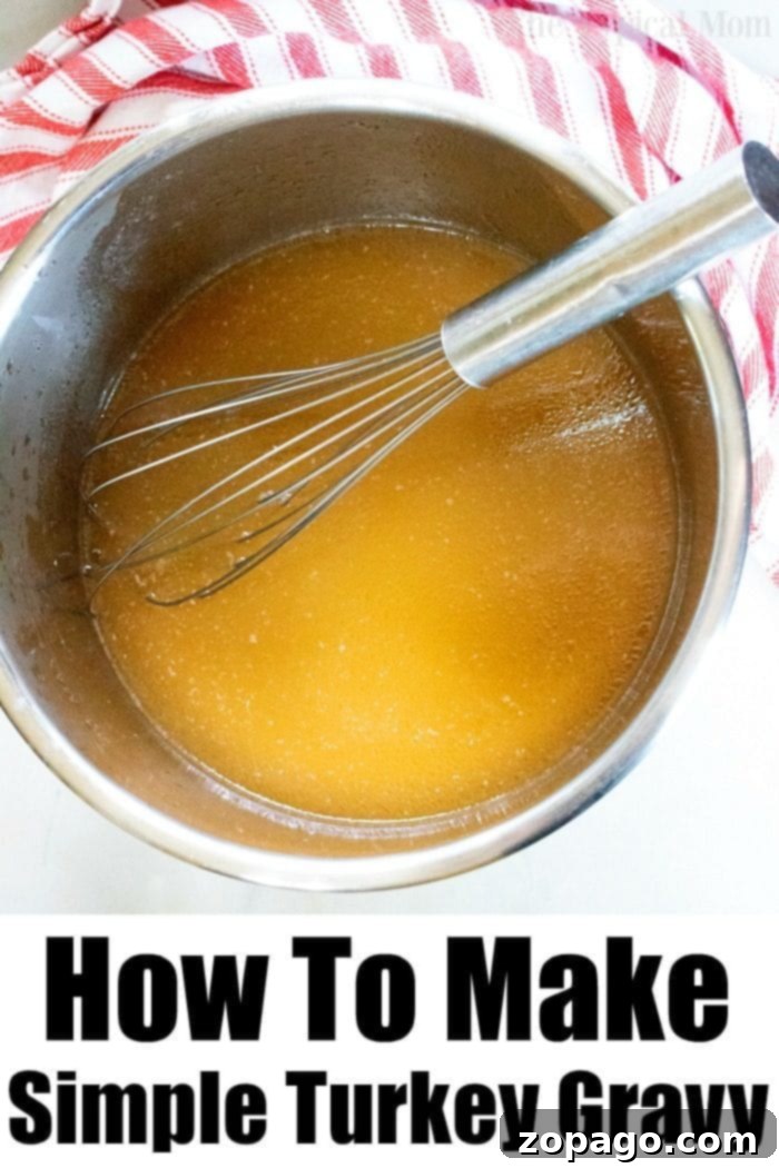 Quick Pressure Cooker Gravy 4 Close up of delicious homemade instant pot gravy.