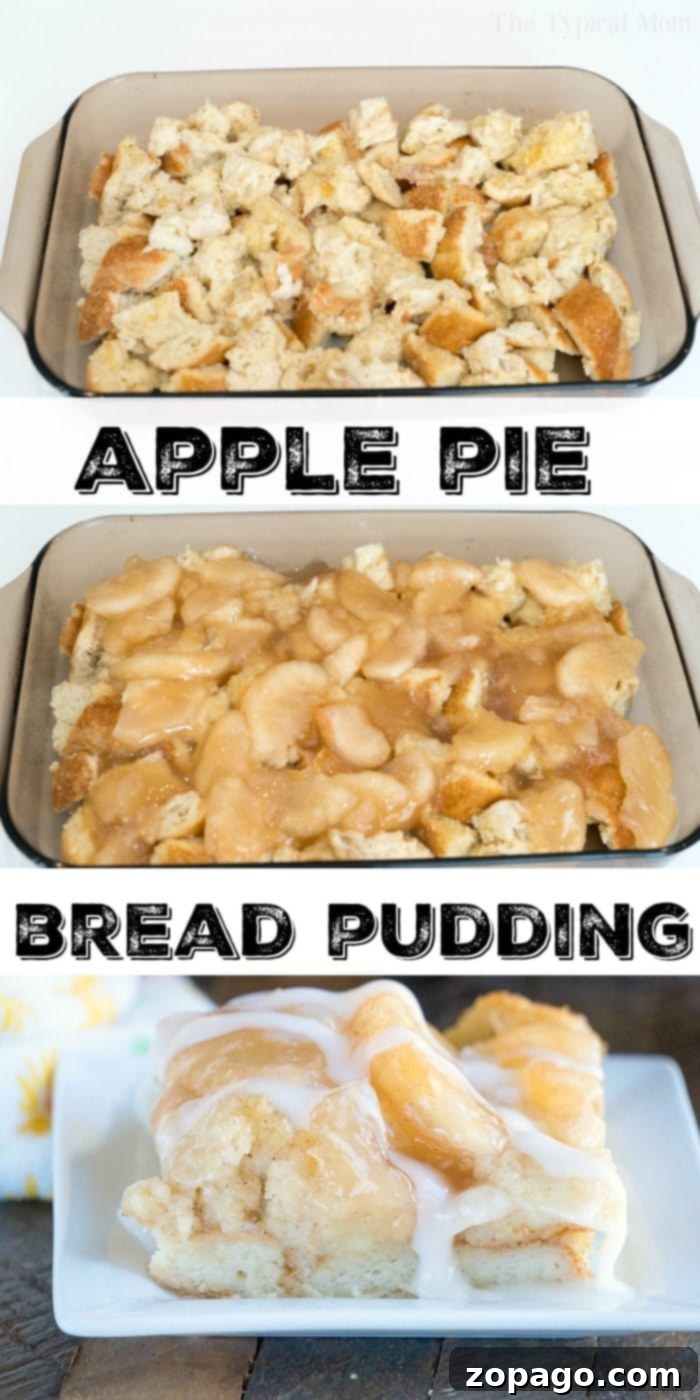Simple Steps to Delicious Apple Pie Bread Pudding Steps for making easy bread pudding with apple pie filling.