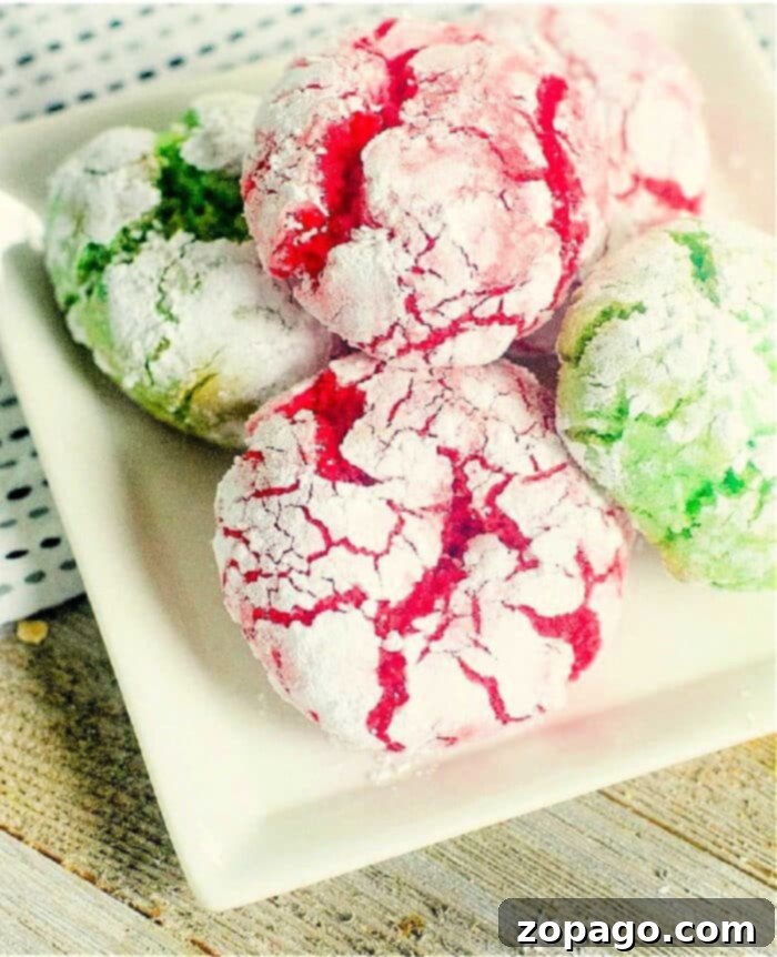 Simple Cake Mix Crinkle Cookies 2 cake mix crinkle cookies