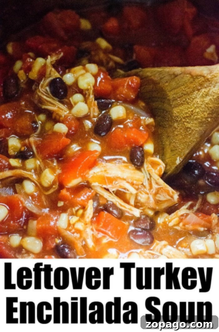 Instant Pot Turkey Enchilada Soup - Saute Mode Instant Pot enchilada soup bubbling on the saute setting, with all ingredients mixed in, ready to thicken.