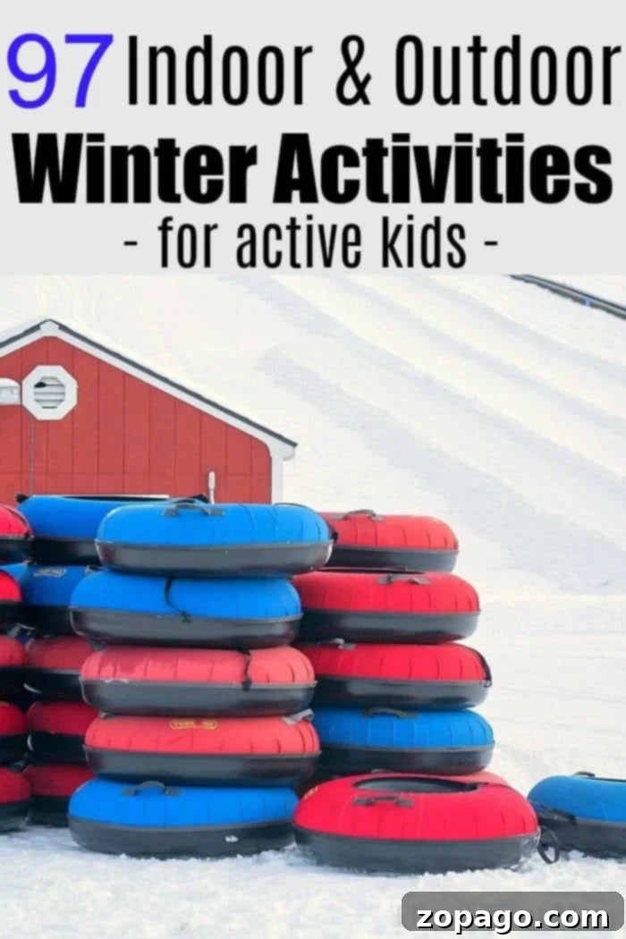 Family Fun: Engaging Winter Activities for Kids - Indoor & Outdoor Ideas Kids enjoying outdoor winter activities like sledding and playing in the snow, smiling and having fun.