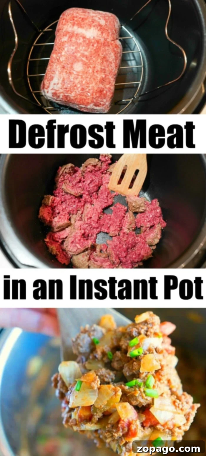 No Thaw Instant Pot Ground Beef 11 Instant Pot Frozen Ground Beef 1