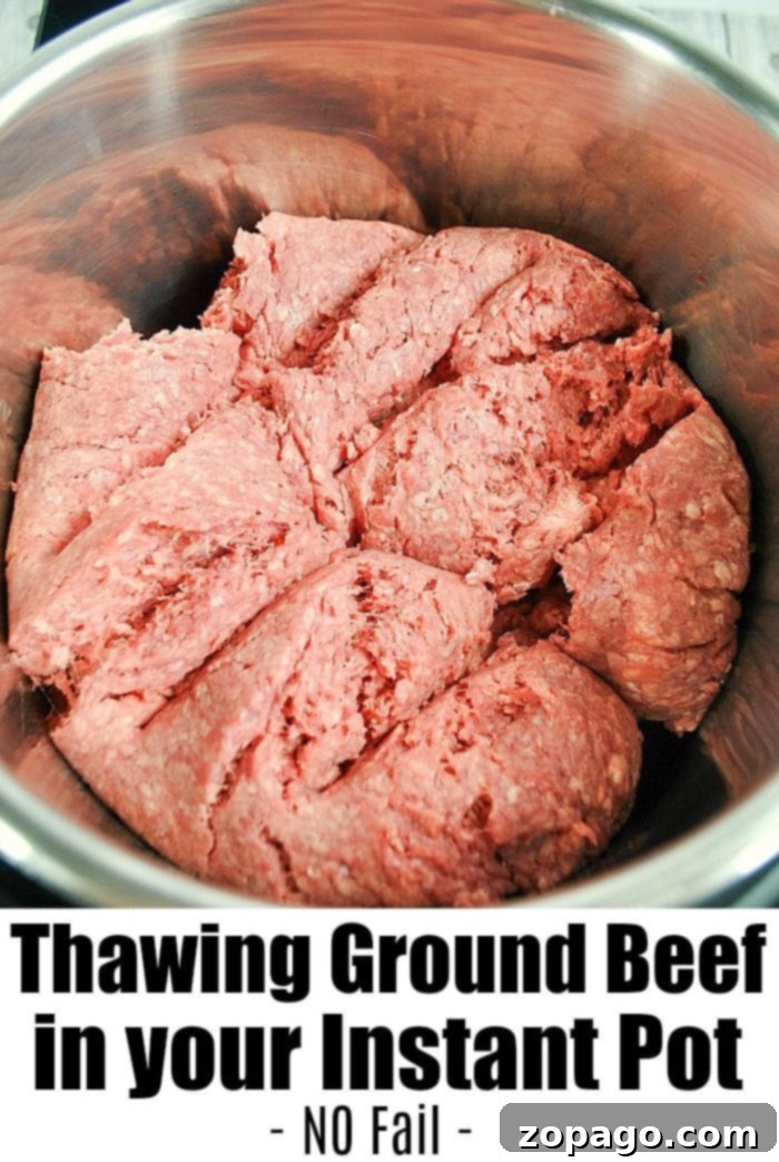 No Thaw Instant Pot Ground Beef 6 instant pot frozen hamburger