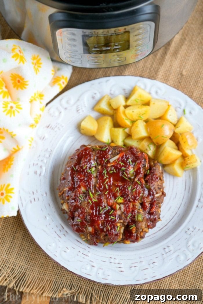 Easy Instant Pot meatloaf and potatoes, a hearty meal for any occasion