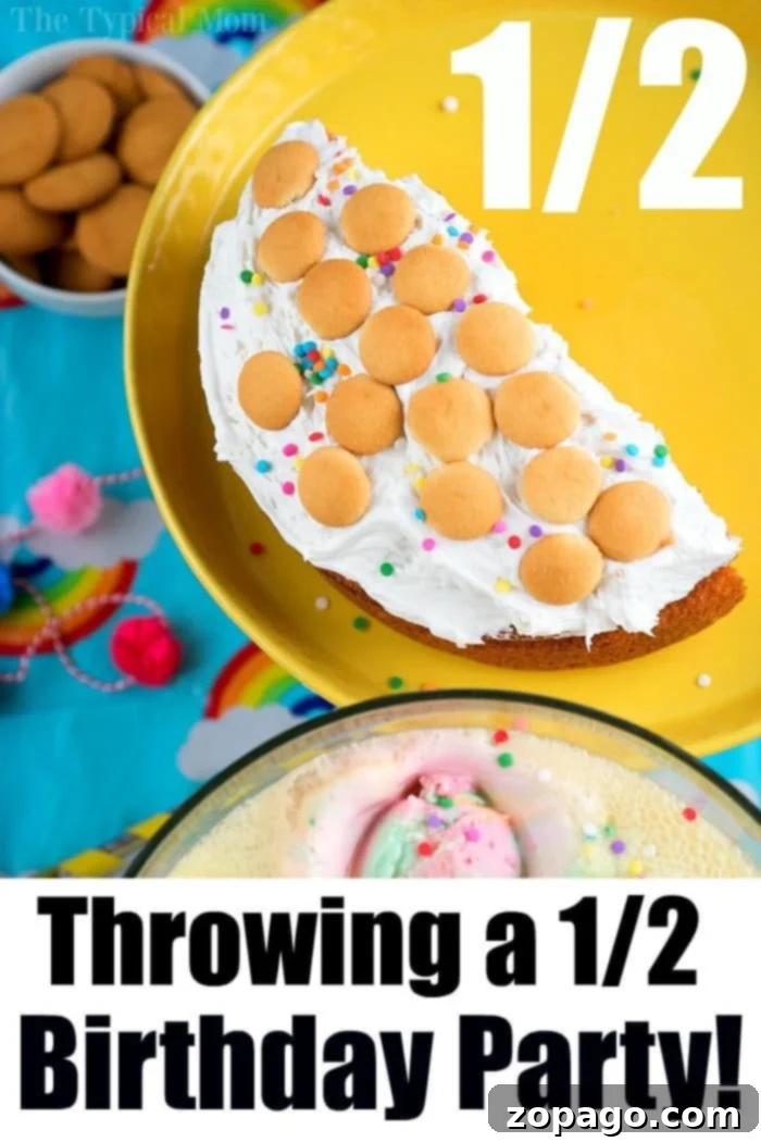 Planning a unique half birthday party or any celebration? This 3-ingredient party punch with sherbet and Sprite is your secret weapon for an easy, crowd-pleasing drink that everyone will love! #HalfBirthday #PartyPunch #EasyEntertaining #CelebrationDrinks A festive half birthday party setup with a delicious punch bowl taking center stage. The vibrant sherbet punch is surrounded by colorful decorations and treats, emphasizing its role as a key element for any joyful celebration. This image inspires creativity for unique party themes and easy, crowd-pleasing beverages.