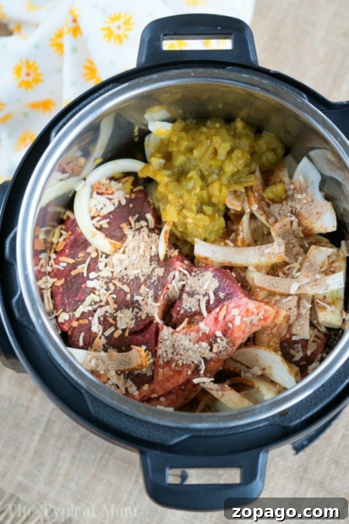 French onion pressure cooker roast is tender with tons of flavor. Perfect Instant Pot shredded beef tacos for dinner even your kids will rave about. pressure cooker roast 2