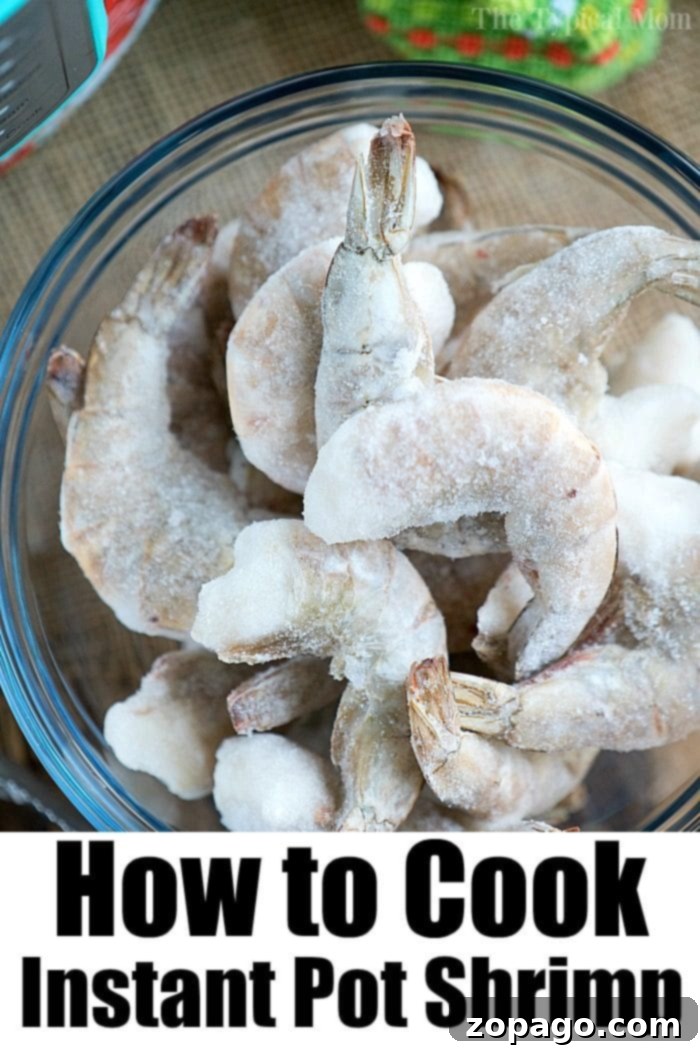 How to Cook Instant Pot Shrimp A vibrant bowl of Instant Pot shrimp, seasoned and garnished, ready for a meal