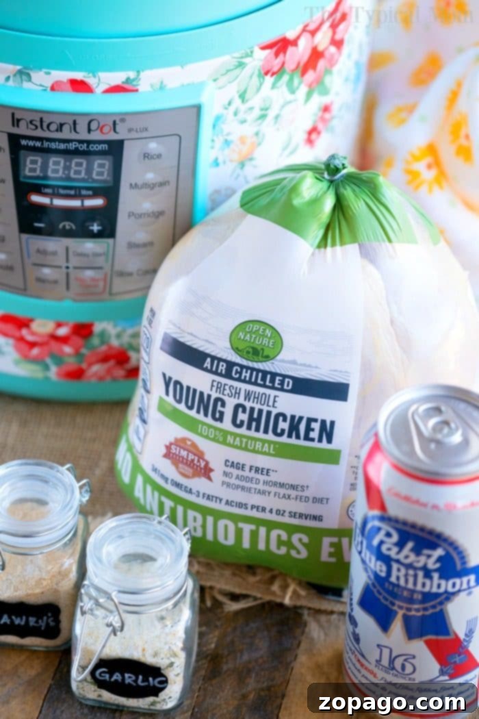 instant pot beer can chicken