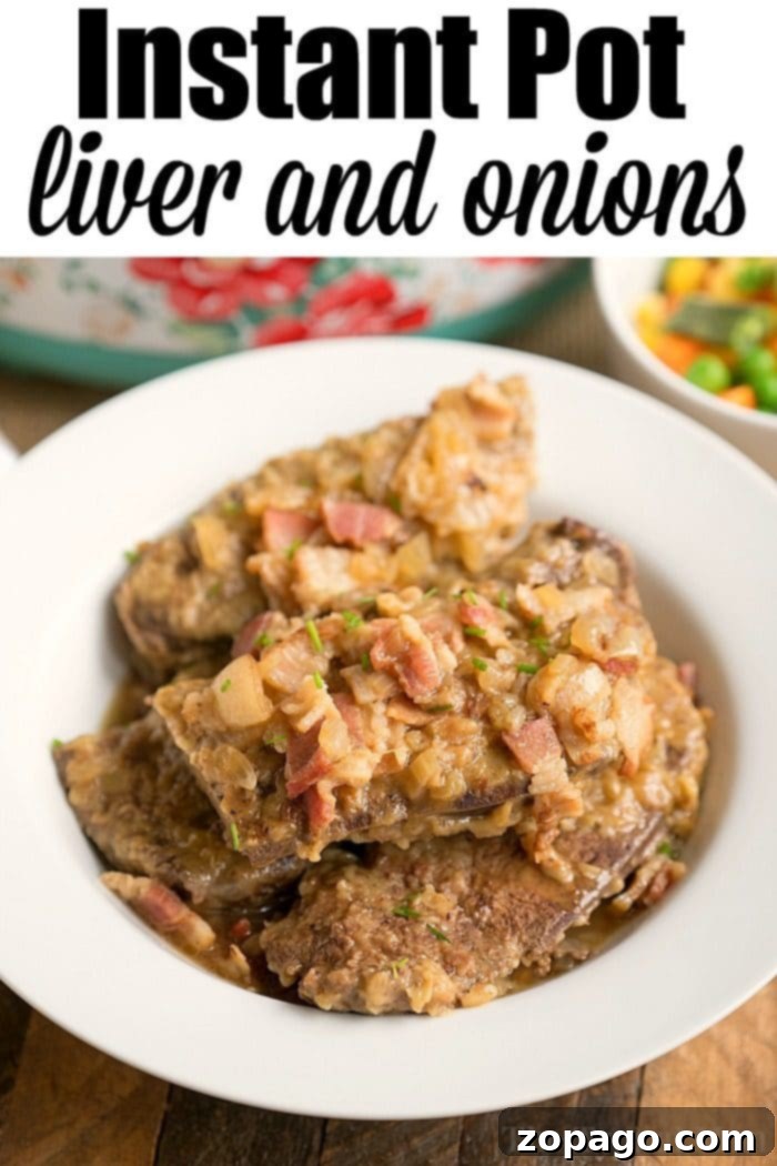 Pressure cooker liver and onions is here! If you love this classic dish you can now make it in your Instant Pot or Ninja Foodi in no time at all. instant pot liver and onions