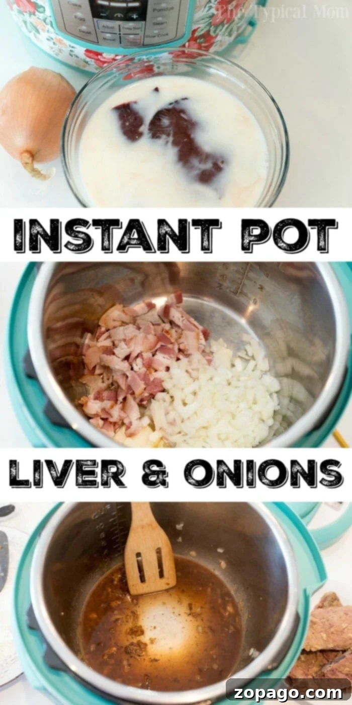 Pressure cooker liver and onions is here! If you love this classic dish you can now make it in your Instant Pot or Ninja Foodi in no time at all. pressure cooker liver and onions