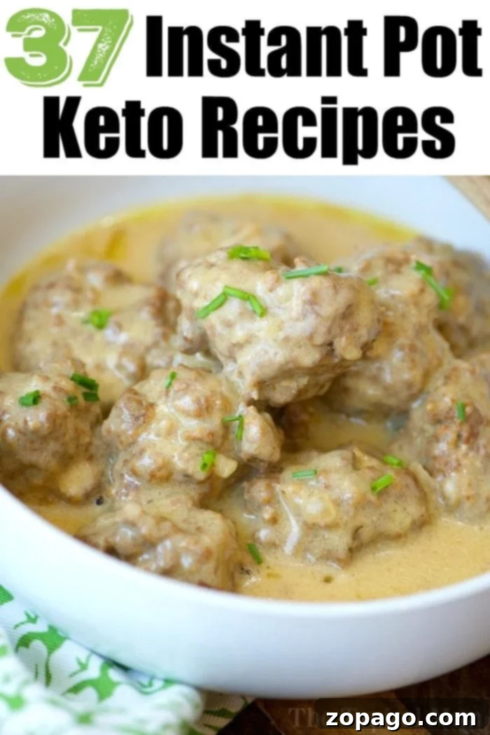Easy Instant Pot Keto Recipes 6 Collection of savory Instant Pot Keto Recipes for easy meal prep