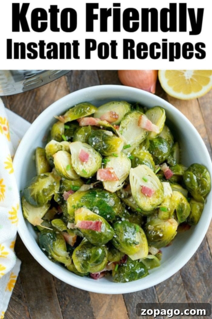 Easy Instant Pot Keto Recipes 9 Variety of Instant Pot Keto Recipes, including soups and main dishes
