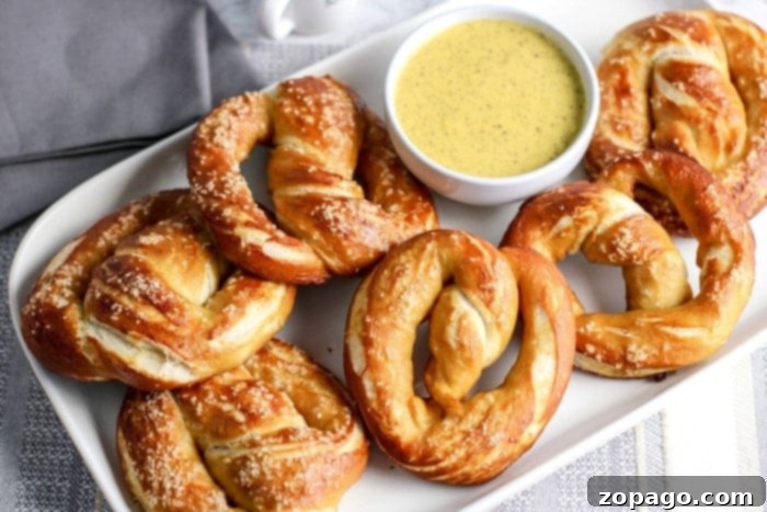 Crispy Air Fryer Pretzel Bites 7 Classic large homemade soft pretzels, beautifully twisted and golden brown.