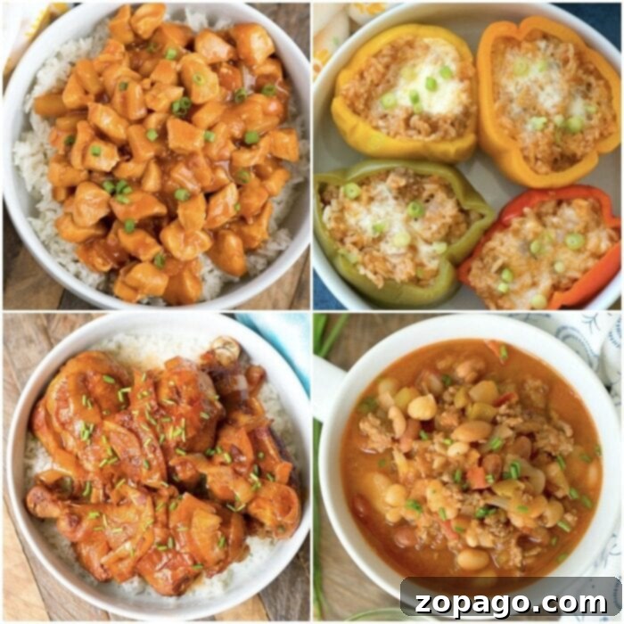 100 Instant Pot dinner recipes your whole family will love, including the kids! Have chicken, beef or pork you need to use? We have pressure cooker ideas for you! #instantpotrecipes #instantpot #dinners #dinner #beef #chicken #pork #thetypicalmom #pressurecooker instant pot dinner - a hearty and colorful pasta dish with vegetables