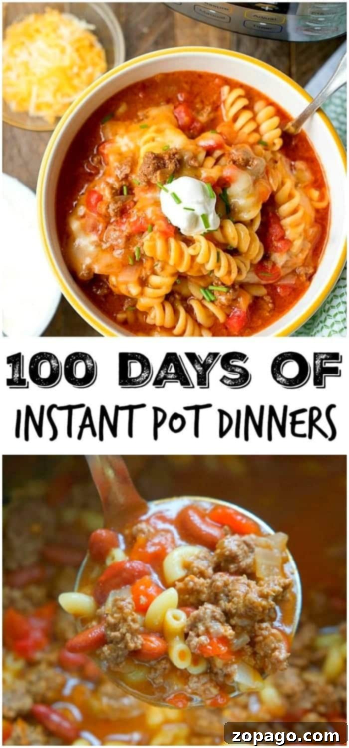 100 Instant Pot dinner recipes your whole family will love, including the kids! Have chicken, beef or pork you need to use? We have pressure cooker ideas for you! #instantpotrecipes #instantpot #dinners #dinner #beef #chicken #pork #thetypicalmom #pressurecooker instant pot dinner recipes - a colorful collage of various Instant Pot dishes, including breakfast and dinner options
