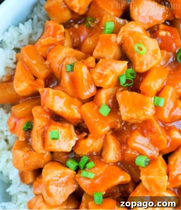 Instant Pot Luau Chicken 2 Instant Pot Pineapple Chicken - a delicious sweet and savory dish perfect for a quick dinner.