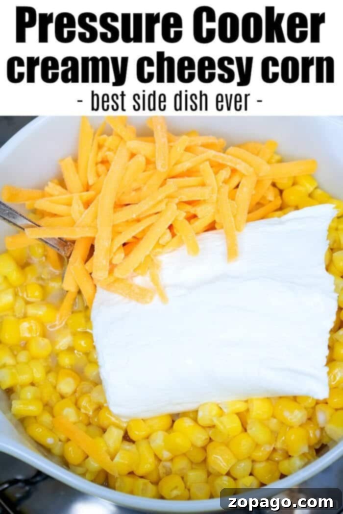pressure cooker creamed corn
