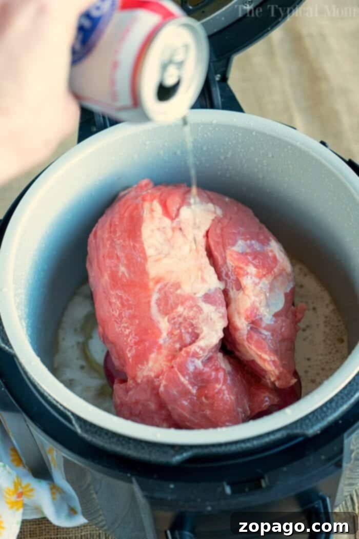 Ninja Foodi corned beef and cabbage is perfect for St Patricks Day or year round. Tender corned beef brisket in a little over an hour is here! #ninjafoodirecipes #ninjafoodi #cornedbeefandcabbage #brisket #cornedbeef #thetypicalmom pressure cooker corned beef and cabbage
