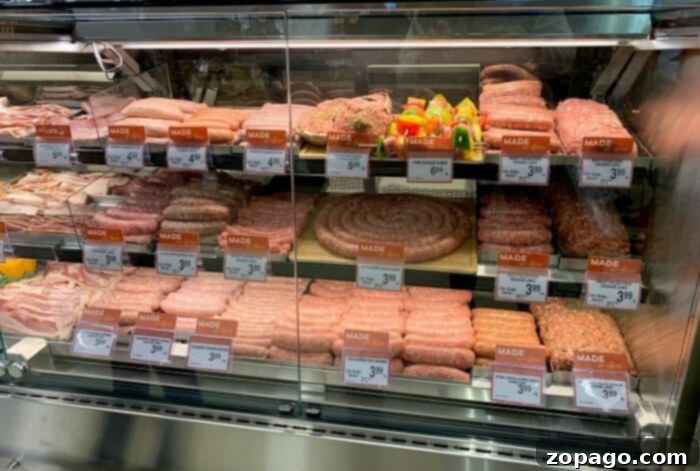 Largest Albertsons in the World - Source of Premium Sausage The impressive exterior of a large, modern Albertsons grocery store, symbolizing access to fresh, high-quality ingredients like custom sausages for your jambalaya.