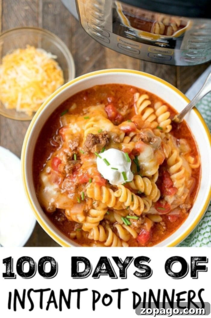 Kid-Friendly Instant Pot Meals 9 Instant Pot Dinner Recipes - A colorful and hearty Instant Pot taco casserole, perfect for family dinners.