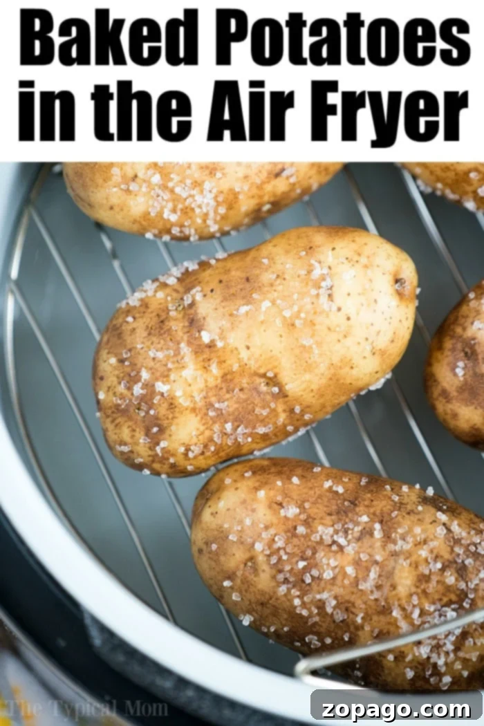 BEST Air fryer baked potatoes!
