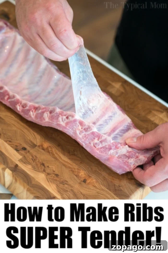How to remove the membrane from ribs: a simple step for fall-off-the-bone deliciousness. Demonstration of the technique for removing ribs membrane with a paper towel grip