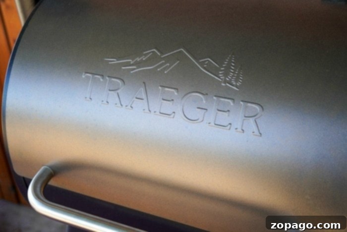 Beer-Kissed Smoked Chicken 2 Traeger smoker with delicious food