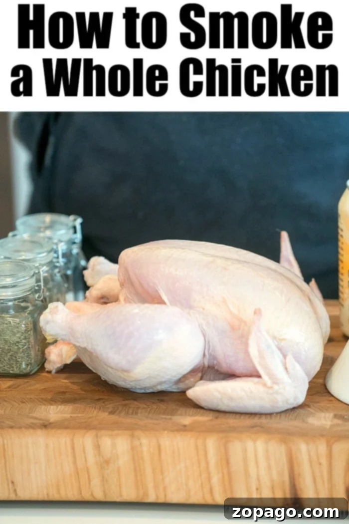 Step-by-step guide to smoking a whole chicken Preparing a whole chicken for smoking