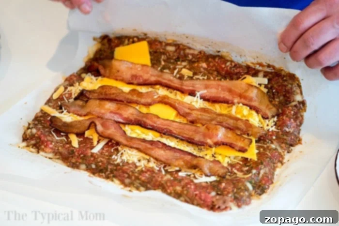 This smoked bacon recipe is amazing! If you're looking for smoky crisp bacon with lots of flavor for breakfast or wrapped inside a meatloaf, try this #smokerrecipes #smokedbacon #smoked #smoker #bacon meatloaf recipe with bacon wrapping