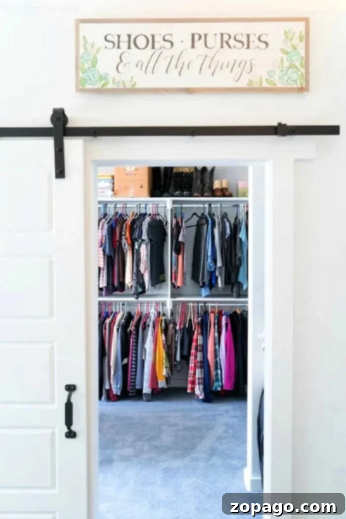 Creating Your Dream Dressing Room 14 Turning Spare Bedroom into Closet, showcasing the final, organized space.