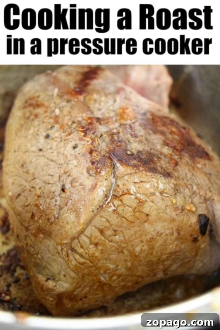 Ninja Foodi beef roast with vegetables comes out incredibly tender! If you're looking for a new Instant Pot or Ninja Foodi recipe for dinner, try this. #pressurecookerrecipes #roast #beefroast #instantpotroast #instantpotrecipes #ninjafoodi #foodi #ninjafoodirecipes Pressure Cooker Beef Roast with Vegetables