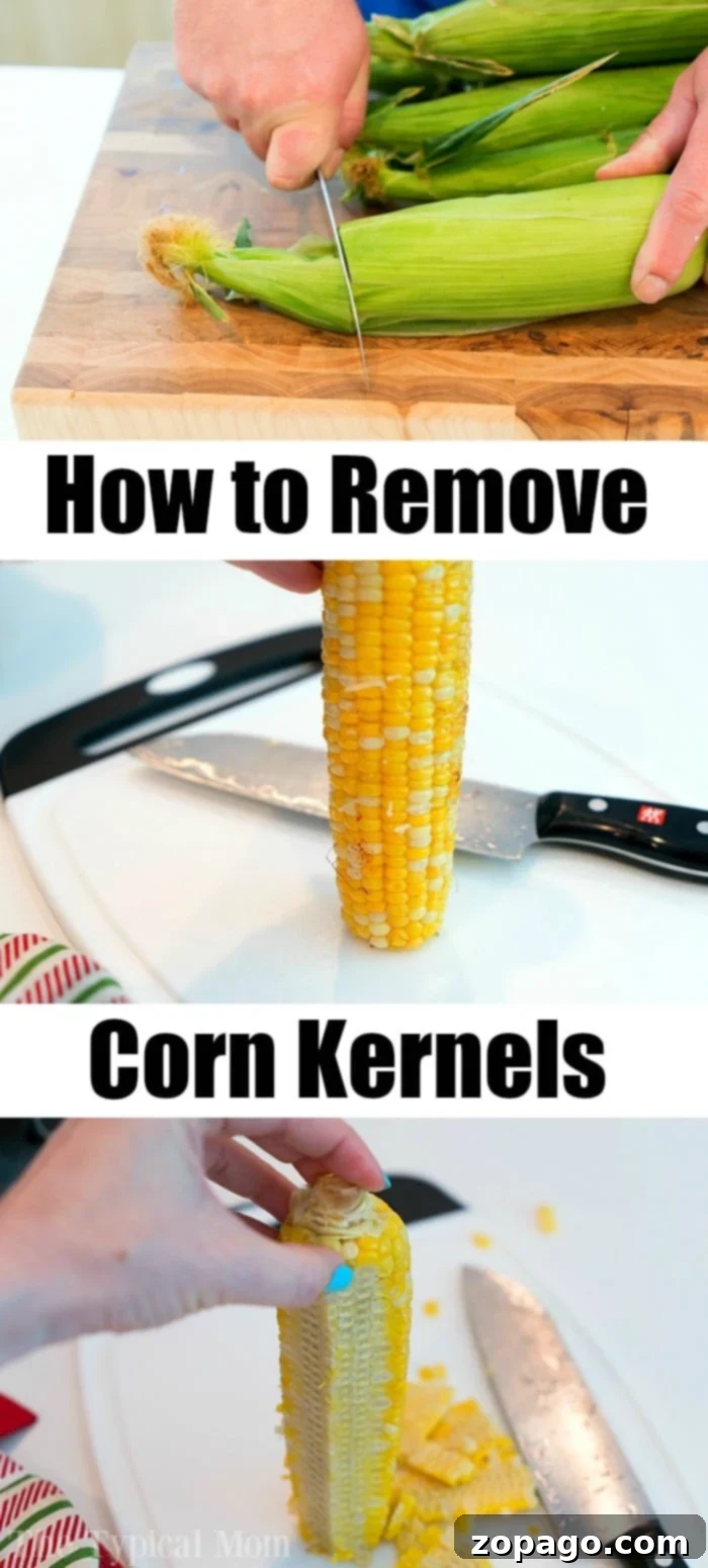 how to remove corn kernels 2