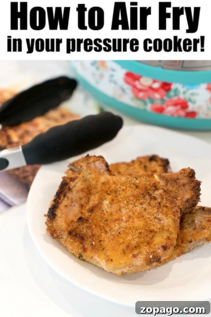 Pork Chops in Bacon Blankets 8 Two air fryer pork chop recipe ideas: one wrapped in bacon with no breading, and another lightly breaded for a fantastic dinner.