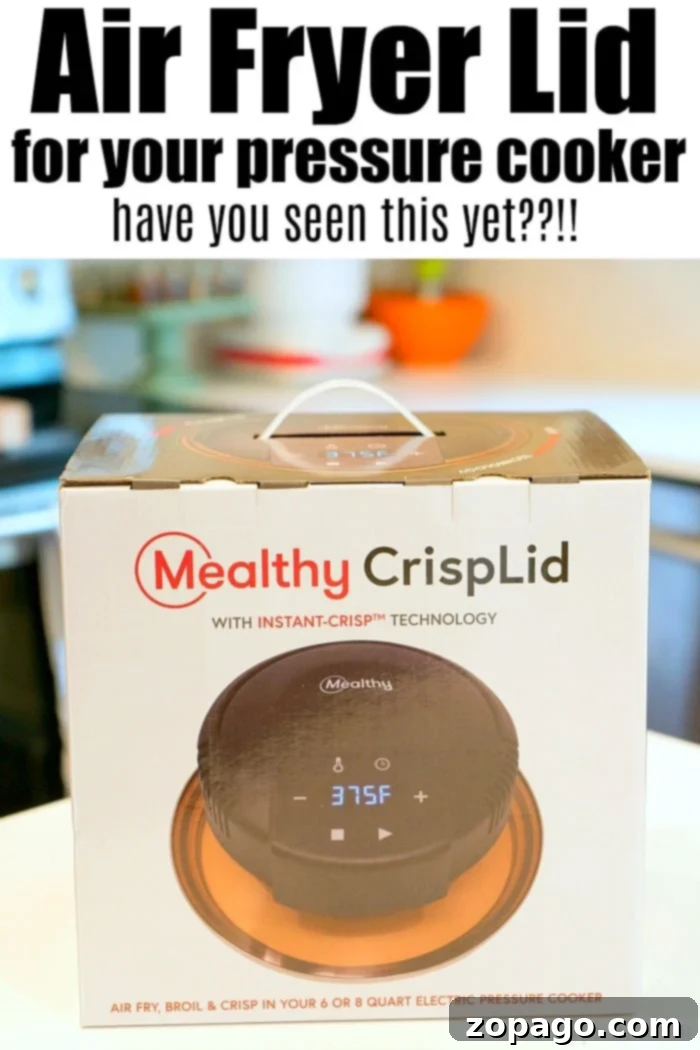 The MICHELANGELO Air Fryer Lid transforms your pressure cooker into an air fryer, perfect for Instant Pot, Crock Pot Express, or Mealthy! MICHELANGELO Air Fryer Lid (formerly Mealthy Crisp Lid)