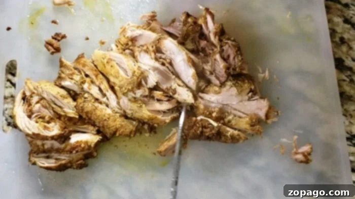 Instant Pot Chicken Shawarma: Your New Favorite Dinner 5 Shredded Instant Pot chicken shawarma ready to be served
