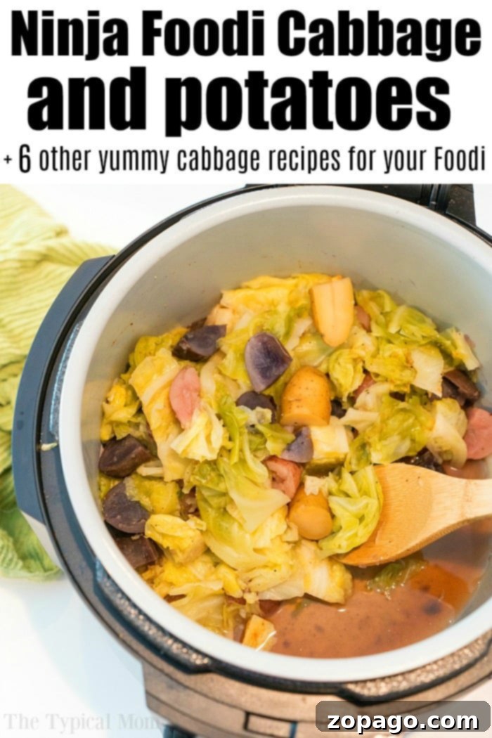 Ninja Foodi cabbage and potatoes! #ninjafoodi #cabbage #potatoes Ninja Foodi cabbage and potatoes, a simple and delicious side dish.